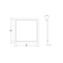 Revizinės durelės EUROPLAST RLR3030, 30 x 30 cm Revizinės durelės EUROPLAST RLR3030, 30 x 30 cm