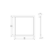 Revizinės durelės EUROPLAST RLR4040, 40 x 40 cm Revizinės durelės EUROPLAST RLR4040, 40 x 40 cm
