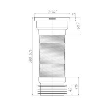 WC FLEXI EXTENDER WITH METAL D110 K928 WC FLEXI EXTENDER WITH METAL D110 K928