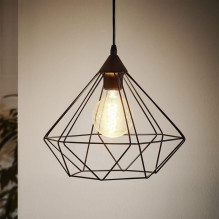 PENDANT LAMP EGLO TARBES BLACK 32,5CM