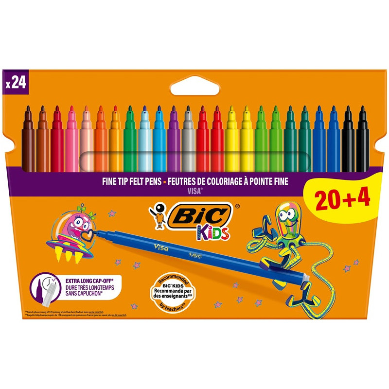 Colouring felt pens visa 24 pcs 897098