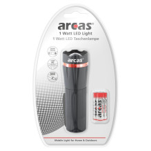 FLASHLIGHT ARCAS LED 1W ZOOM + 3AAA