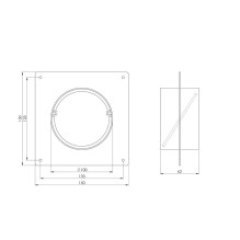 Ventiliacijos tarpmovė EUROPLAST AFV100, D100 Ventiliacijos tarpmovė EUROPLAST AFV100, D100