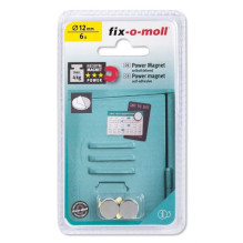 Magnet Fix-O-Moll, grey, 6 pcs