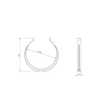 PLASTIC CLAMP, D125MM (2PC)