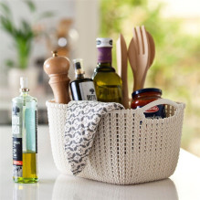 BASKET CURVER KNIT S OASIS WHITE BASKET CURVER KNIT S OASIS WHITE