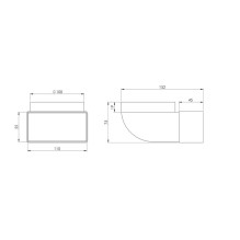 ELBOW 110X55 D100 ELBOW 110X55 D100