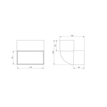 ELBOW VERTICAL 110X55 ELBOW VERTICAL 110X55