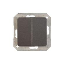 TWO GANGS SWITCH ANTRAC. P510-020-02 SL