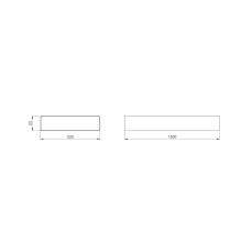 Ventiliacinis kanalas EUROPLAST, 220 x 55 x 1500 mm Ventiliacinis kanalas EUROPLAST, 220 x 55 x 1500 mm