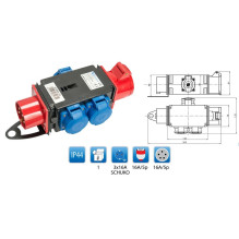 Skirstytuvas R-BOX MINI 3S, 1x16A / 5p + 3x16A / 250V, IP44 Skirstytuvas R-BOX MINI 3S, 1x16A / 5p + 3x16A / 250V, IP44