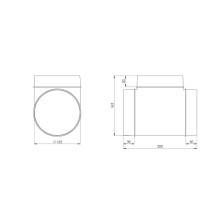 PLASTIC T-JOINT D125