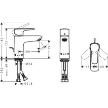 WASHBASIN FAUCET 71111000 MY SPORT WITH WASHBASIN FAUCET 71111000 MY SPORT WITH