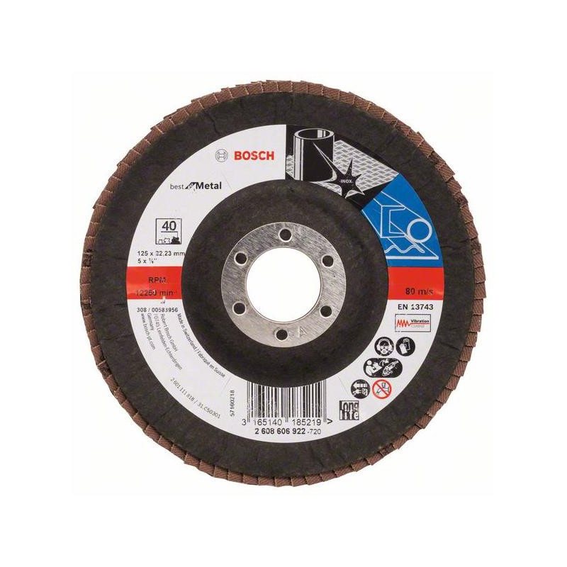 SANDING FLAP DISC 125XK40