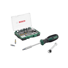 Atsuktuvas ir antgalių rinkinys Bosch, 27 vnt. Atsuktuvas ir antgalių rinkinys Bosch, 27 vnt.