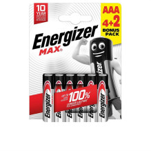 Elementai ENERGIZER AAA / LR03, 1,5V, 6 vnt.