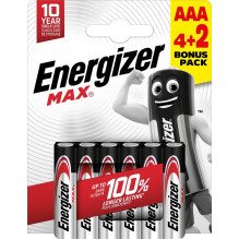 Elementai ENERGIZER AAA / LR03, 1,5V, 6 vnt.