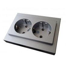2-WAY SOCKET WITH EARTH...
