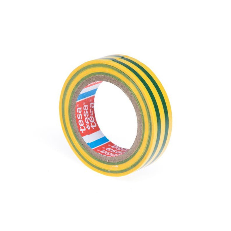 Izoliacinė juosta Tesaflex 53988, žalia / geltona 19 mm x 20 m