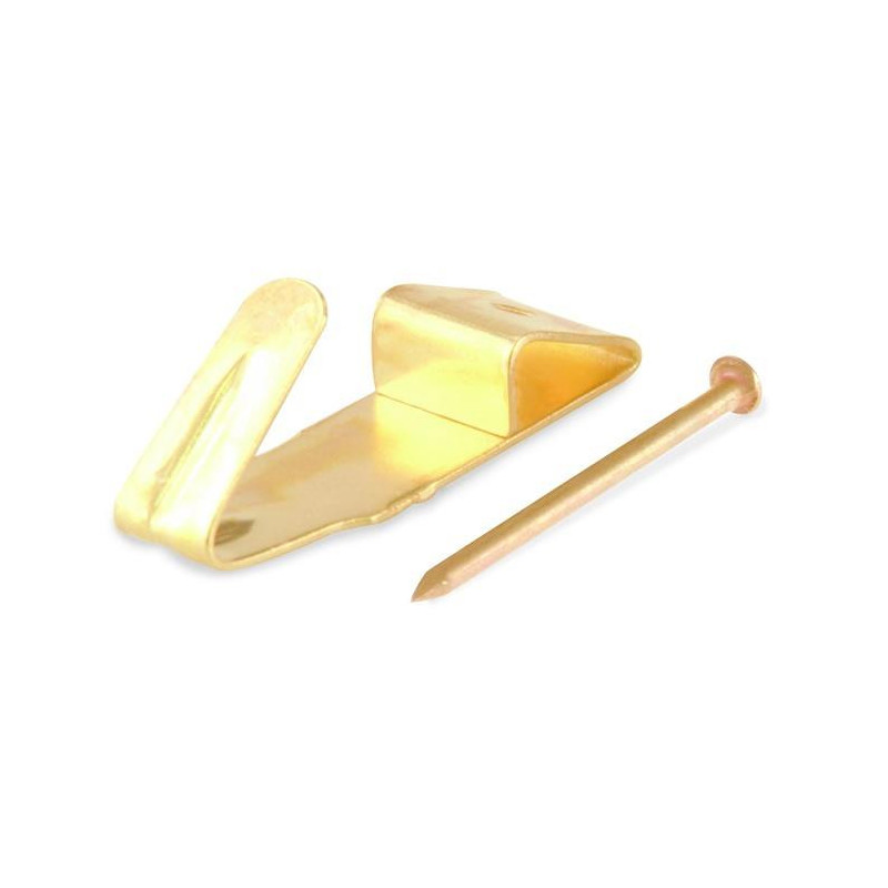 PICTURE HOOK PLAT 0 / 1 HOLE 12X6 / 17PCS