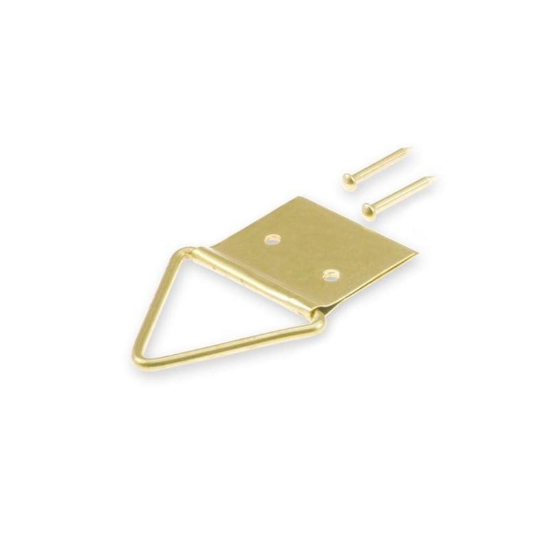 PICTURE HANGER BRASS PLAT 1 / 2 / 10PCS