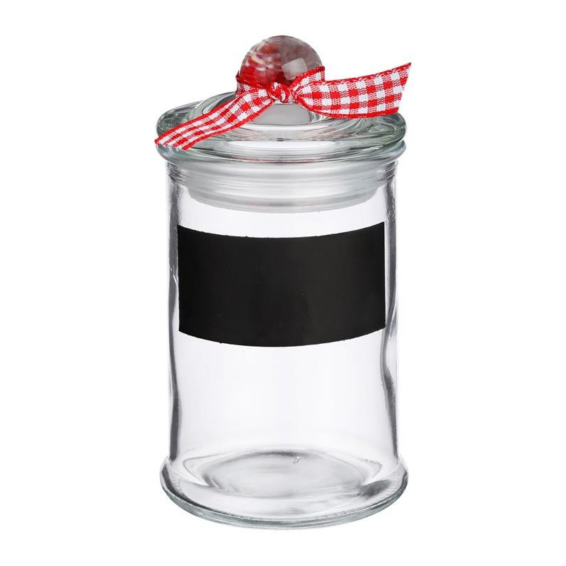 GLASS STORAGE KNOT JAR 11.5CM 125256