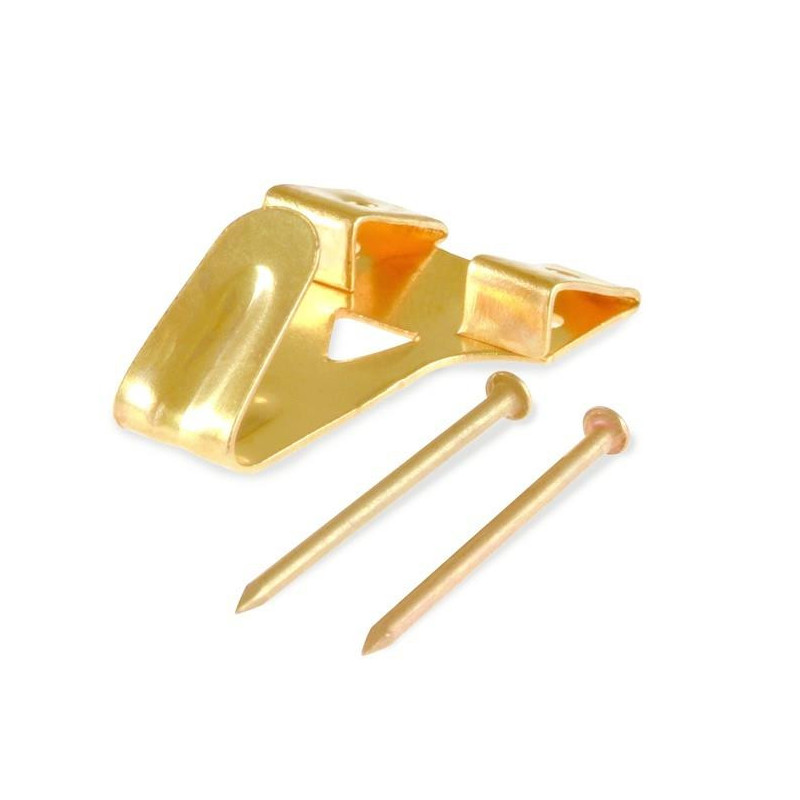 PICTURE HOOK PLAT 3 / 2 HOLES 31X20 / 6PCS