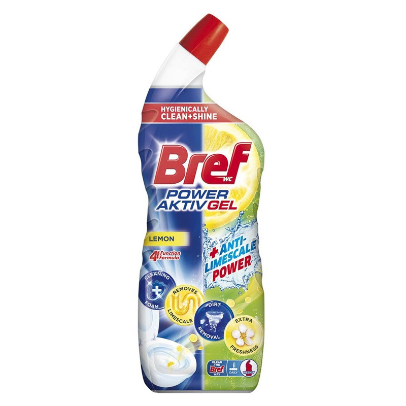 Unitazo valiklis BREF POWER AKTIV GEL LEMON, 700 ml
