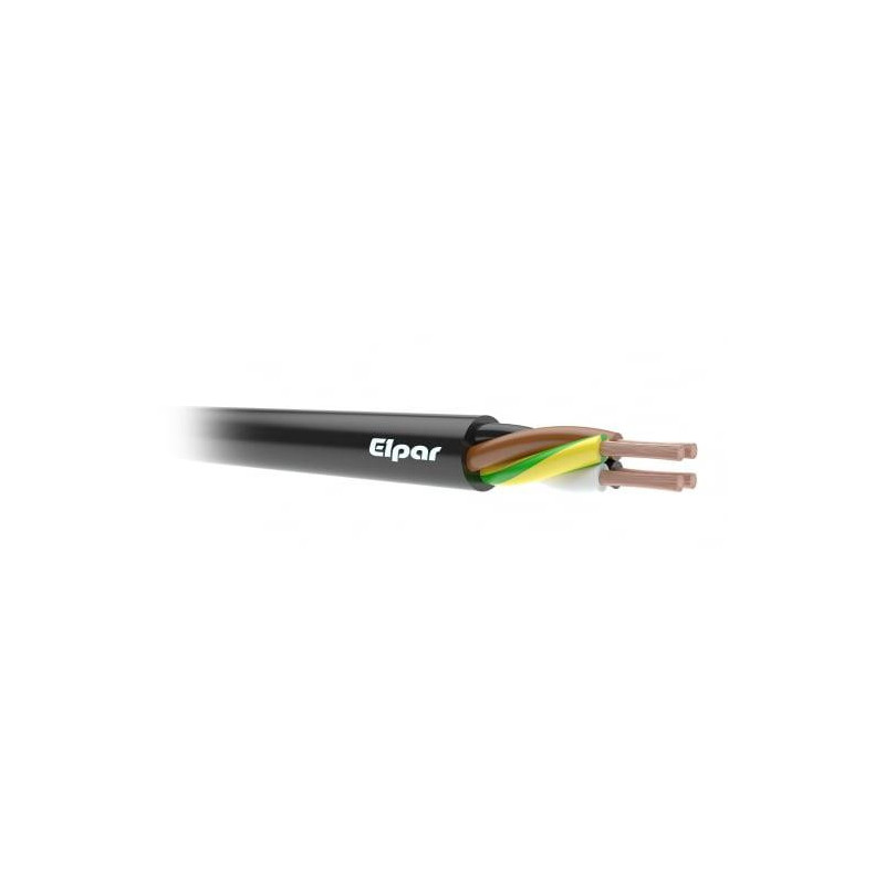 Guminis kabelis Elpar H05RR-F, 3 x 0,75 mm²