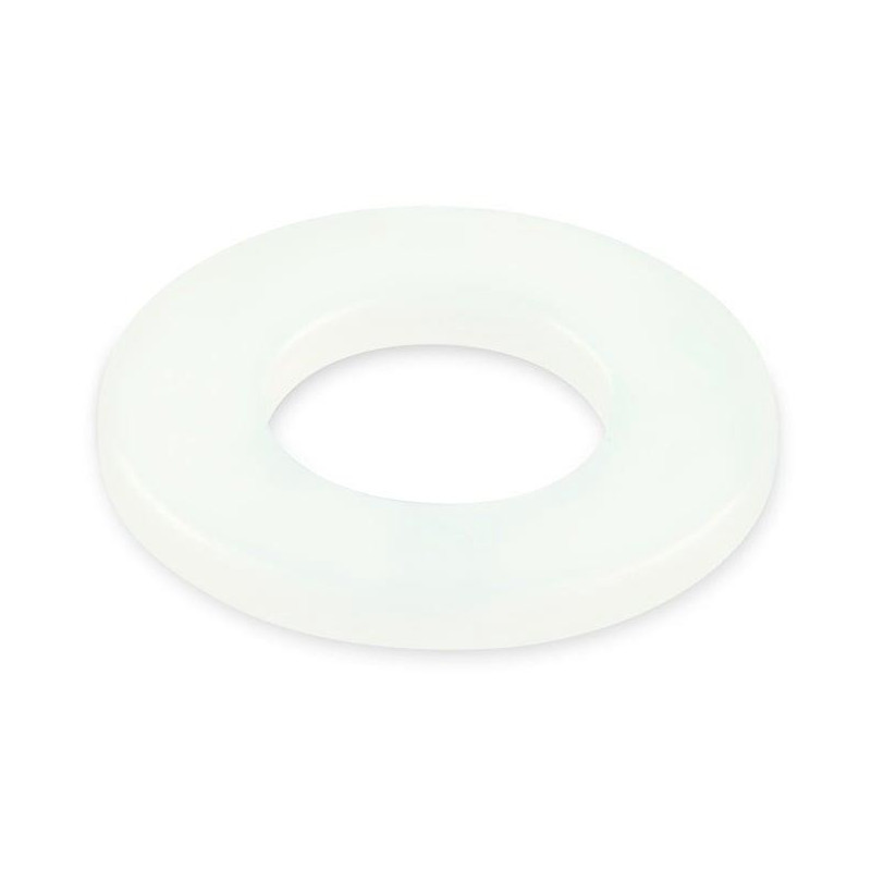 WASHER M 6 PLASTIC WHITE DIN125 / 15PCS