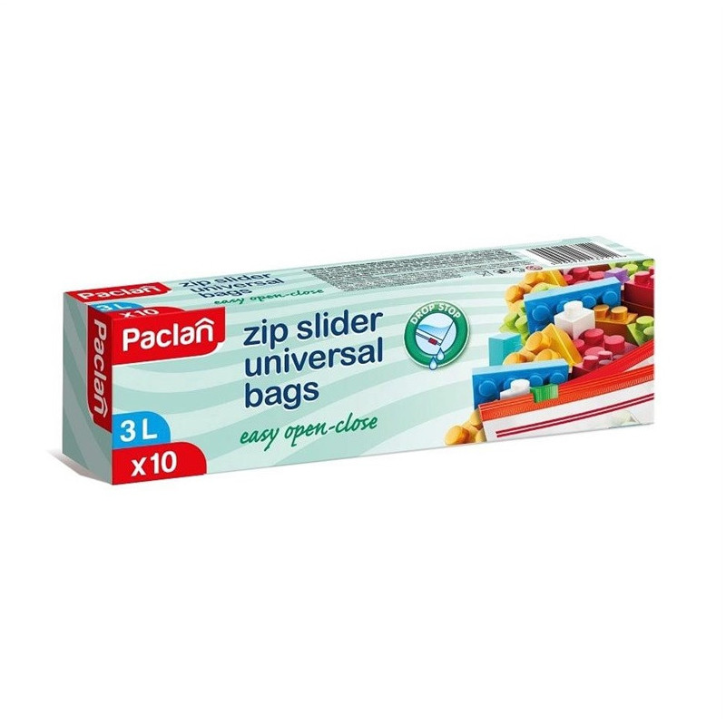 Šaldymo maišeliai Paclan, su užspaudimu, 3 l, 10 vnt.