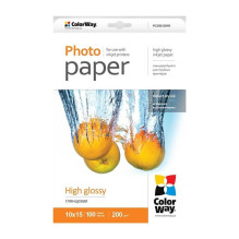 PHOTO PAPER COLORWAY GLOSSY 100PCS 10X15 PHOTO PAPER COLORWAY GLOSSY 100PCS 10X15