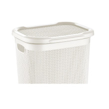 LAUNDRY BASKET 50L KNIT M-079 WHITE LAUNDRY BASKET 50L KNIT M-079 WHITE