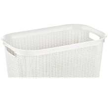 LAUNDRY BASKET 38L KNIT M-080 WHITE LAUNDRY BASKET 38L KNIT M-080 WHITE