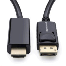 Kabelis MICRO_CONNEC HDMI M, Dipslay port M, 2m, juodas Kabelis MICRO_CONNEC HDMI M, Dipslay port M, 2m, juodas