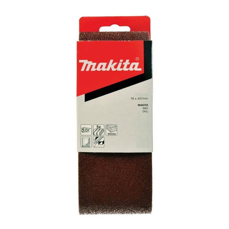 Šlifavimo juosta Makita P-37091, Nr 40, 457 x 76, 5 vnt