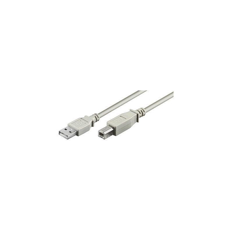 Kabelis MICRO_CONNEC USB TypeA M, USB TypeB M, 1.8m, baltas