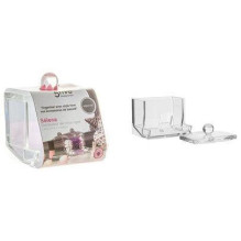 Transparent square box for cotton 155904 Transparent square box for cotton 155904