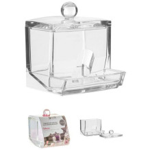 Transparent square box for cotton 155904 Transparent square box for cotton 155904