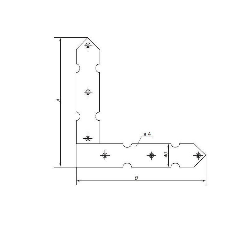 DOOR ANGLE 9521-250-250 / 22