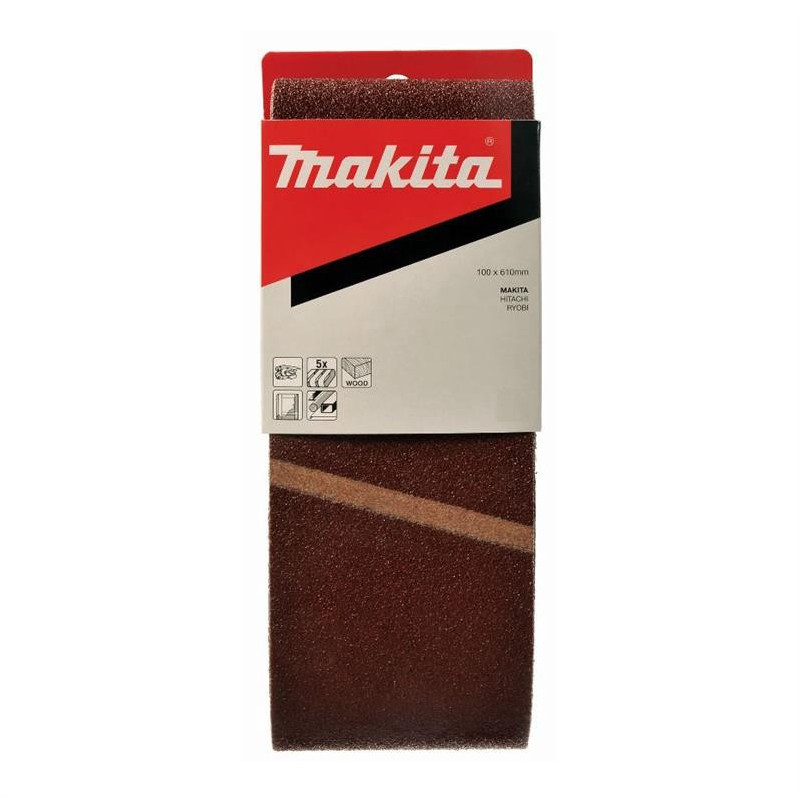Šlifavimo juosta Makita P-36918, Nr 100, 610 x 100, 5 vnt