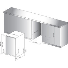 Įmontuojamoji indaplovė WHIRLPOOL WSIP 4O33 PFE