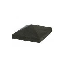Concrete fence post roof...