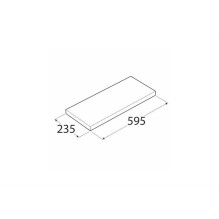FLOATING SHELF WENGE FS 60 / 24 WE 595X235 FLOATING SHELF WENGE FS 60 / 24 WE 595X235