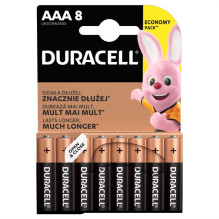 Elementai DURACELL AAA / LR03, 1,5V, 8 vnt. Elementai DURACELL AAA / LR03, 1,5V, 8 vnt.