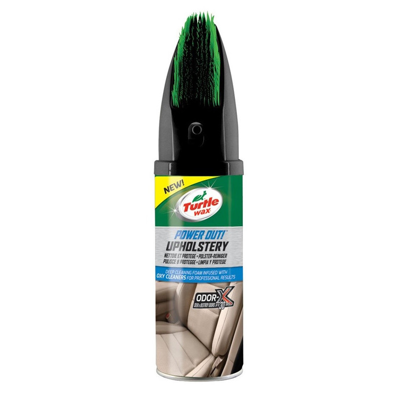 Turtle Wax Power Out Odor-X Upholstery Cleaner with Brush...