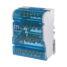 Sujungimo kaladėlė ETI EDB-407, 5 x 1,5-6 mm² 2 x 6-16 mm² Sujungimo kaladėlė ETI EDB-407, 5 x 1,5-6 mm² 2 x 6-16 mm²