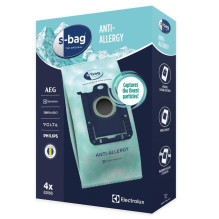 Dulkių siurblio maišeliai E206S Anti-Allergy, 4 vnt