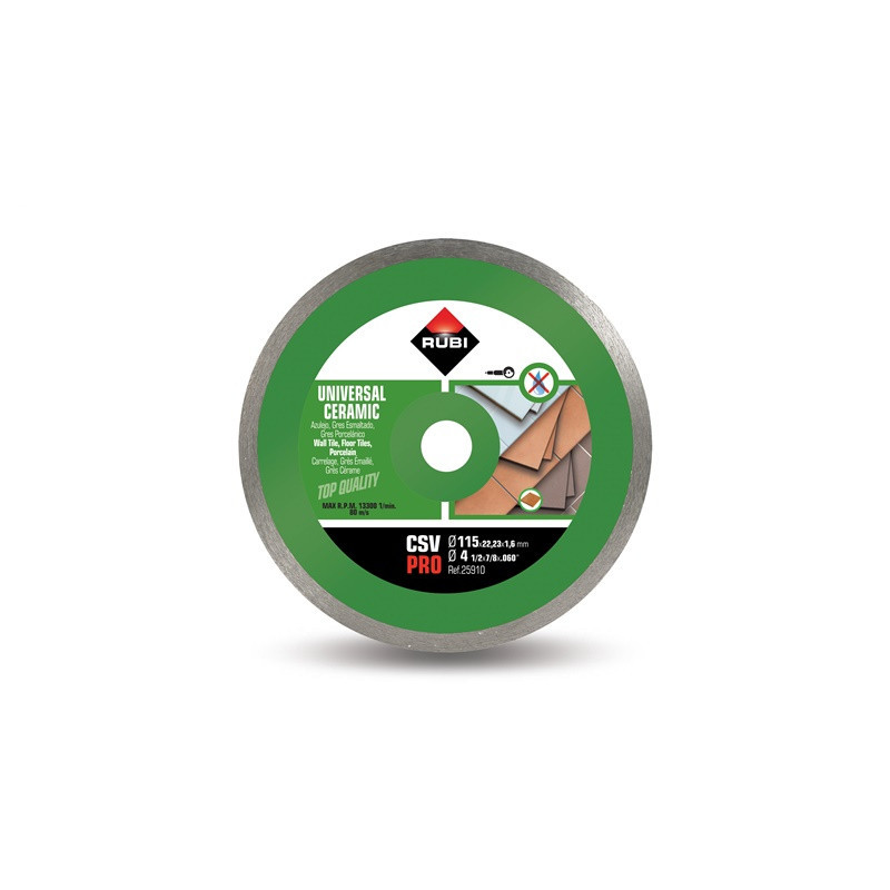 Deimantinis ištisinis diskas Rubi Pro 125x22.23x1.7mm