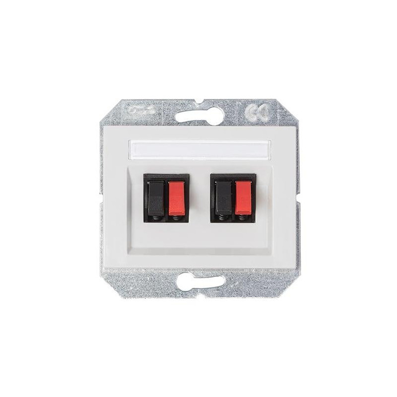 Audio socket 2 v white gl04-02 xp500